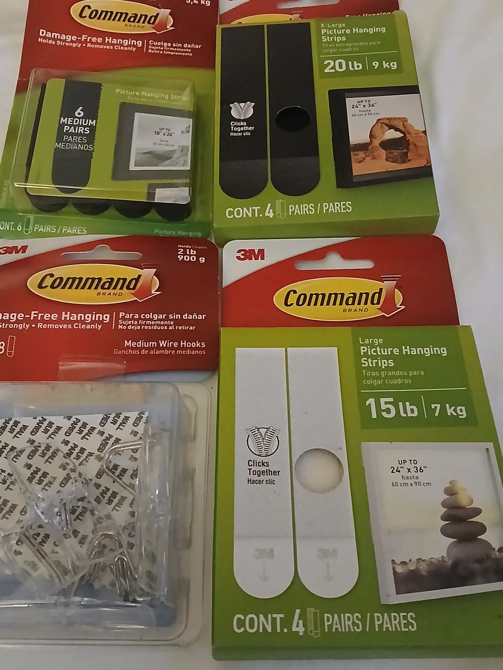 3M Picture Hanging Strips - Commando Brand